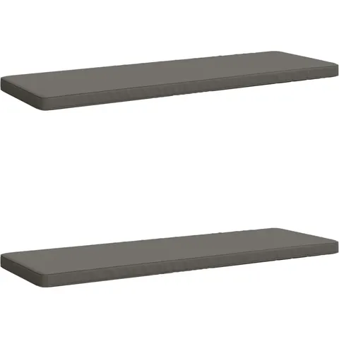 vidaXL Coussins de banc 2 pièces VUGHT 2 pc 100 % polyester Gris – 489023 – image 1