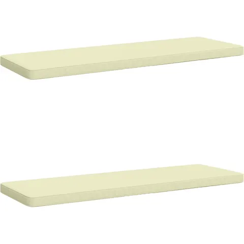 vidaXL Coussins de banc 2 pièces VUGHT 2 pc 100 % polyester Crème – 489160 – image 1