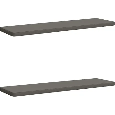vidaXL Coussins de banc 2 pièces VUGHT 2 pc 100 % polyester Gris – 489603 – image 1