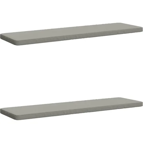 vidaXL Coussins de banc 2 pièces VUGHT 2 pc 100 % polyester Gris – 489788 – image 1