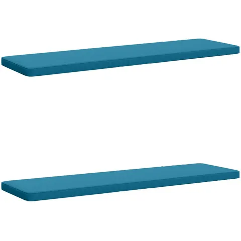 vidaXL Coussins de banc 2 pièces VUGHT 2 pc 100 % polyester Bleu clair – 489825 – image 1