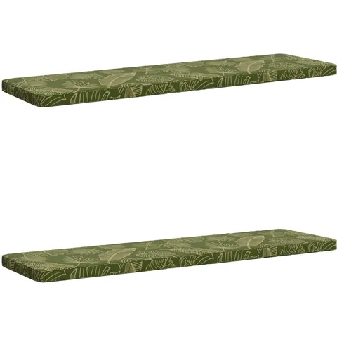 vidaXL Coussins de banc 2 pièces VUGHT 2 pc 100 % polyester – 489849 – image 1