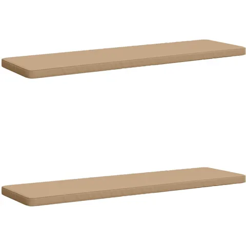 vidaXL Coussins de banc 2 pièces VUGHT 2 pc 100 % polyester Sable – 490067 – image 1