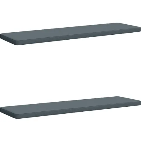 vidaXL Coussins de banc 2 pièces VUGHT 2 pc 100 % polyester Bleu – 490081 – image 1