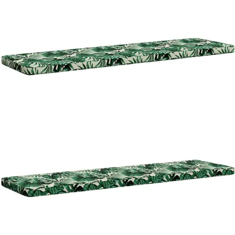 vidaXL Coussins de banc 2 pièces VUGHT 2 pc 100 % polyester – 490449 – image 1