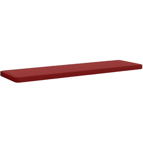vidaXL Coussin de banc 1 pièce VUGHT 100 % polyester Bordeaux – 490531 – image 1