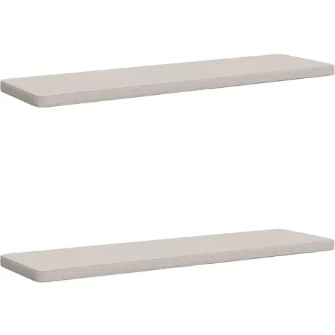 vidaXL Coussins de banc 2 pièces VUGHT 2 pc 100 % polyester Blanc – 490623 – image 1