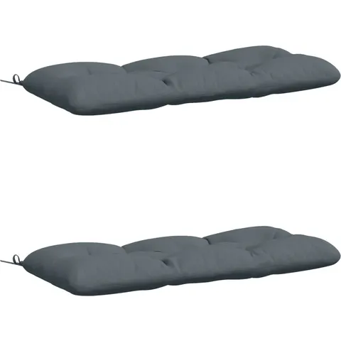 vidaXL Coussins de Banc VIANEN 2 pc 100 % polyester Bleu – 493648 – image 1