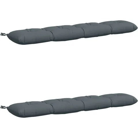 vidaXL Coussins de Banc VIANEN 2 pc 100 % polyester Bleu – 495086 – image 1