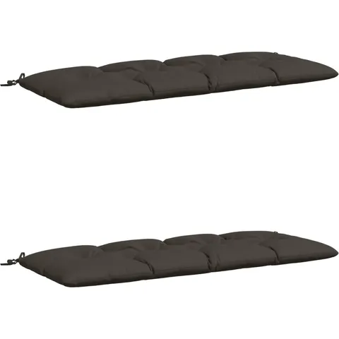 vidaXL Coussins de Banc VIANEN 2 pc 100 % polyester Anthracite – 495888 – image 1