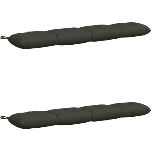 vidaXL Coussins de Banc VIANEN 2 pc 100 % polyester Anthracite – 496120 – image 1
