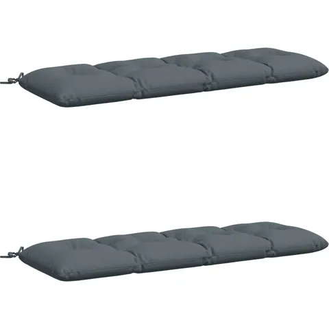 vidaXL Coussins de Banc VIANEN 2 pc 100 % polyester Bleu – 496526 – image 1