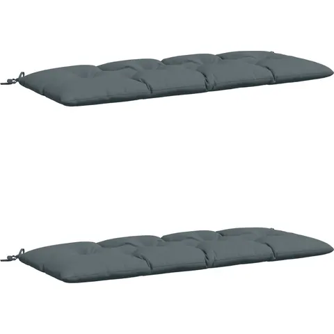 vidaXL Coussins de Banc VIANEN 2 pc 100 % polyester Bleu – 496762 – image 1