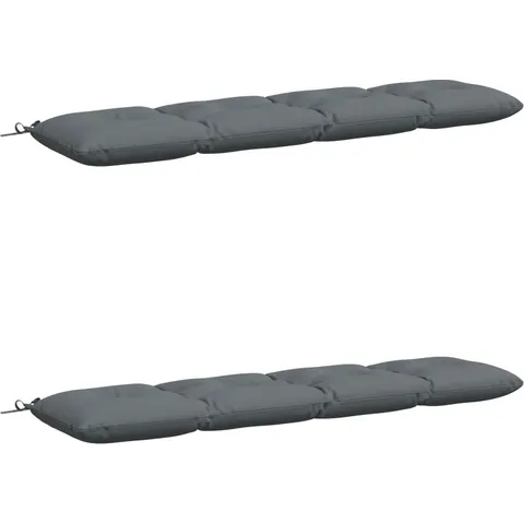 vidaXL Coussins de Banc VIANEN 2 pc 100 % polyester Bleu – 498209 – image 1