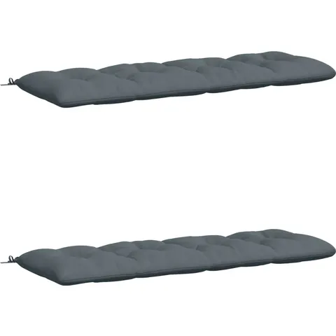 vidaXL Coussins de Banc VIANEN 2 pc 100 % polyester Bleu – 498681 – image 1