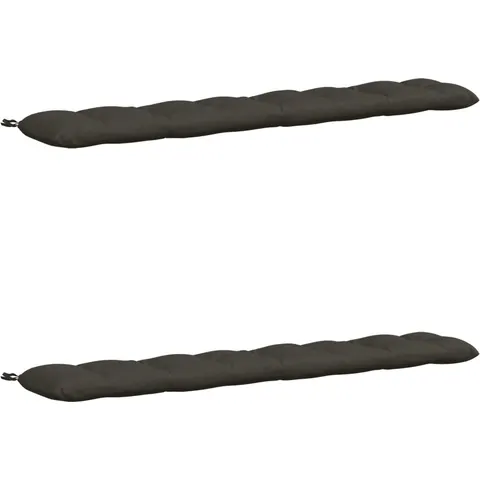 vidaXL Coussins de Banc VIANEN 2 pc 100 % polyester Anthracite – 499961 – image 1