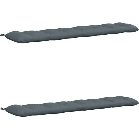 vidaXL Coussins de Banc VIANEN 2 pc 100 % polyester Bleu – 500124 – image 1