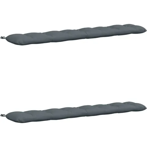 vidaXL Coussins de Banc VIANEN 2 pc 100 % polyester Bleu – 500841 – image 1