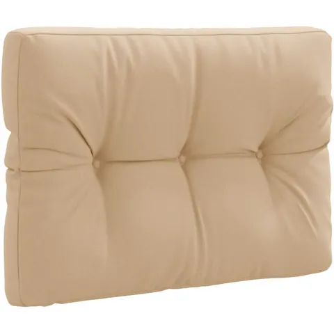 vidaXL Coussin de dossier de palette VIANEN 100 % polyester Sable – 502579 – image 1