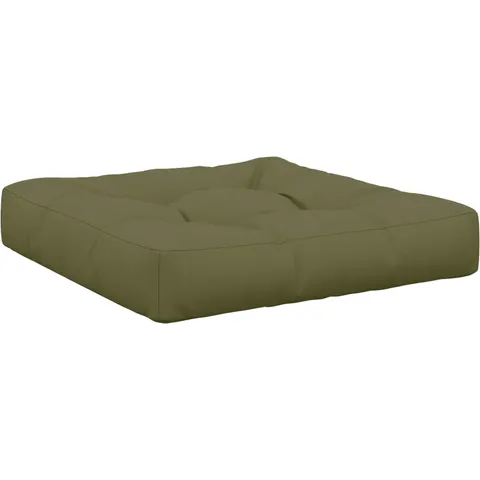 vidaXL Coussin de siège 1 pièce VIANEN 100 % polyester Vert olive – 503378 – image 1