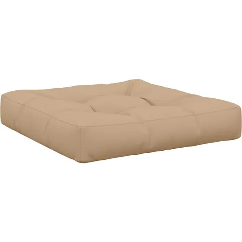 vidaXL Coussin de siège 1 pièce VIANEN 100 % polyester Sable – image 1