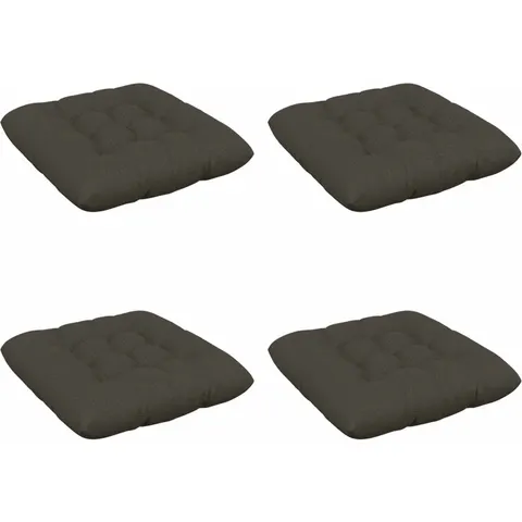 vidaXL Coussins de siège VIANEN 4 pc 100 % polyester Anthracite – 503941 – image 1