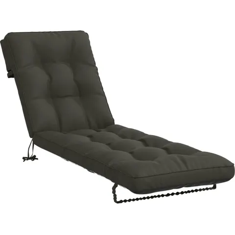 vidaXL Coussin de transat VIANEN 100 % polyester Anthracite – 506706 – image 1