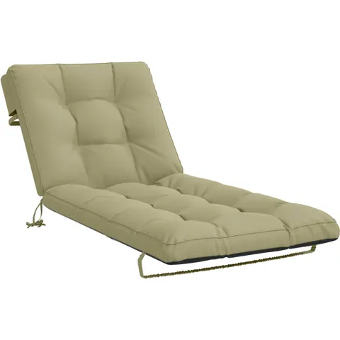 vidaXL Coussin de transat VIANEN 100 % polyester Vert clair – 506980 – image 1