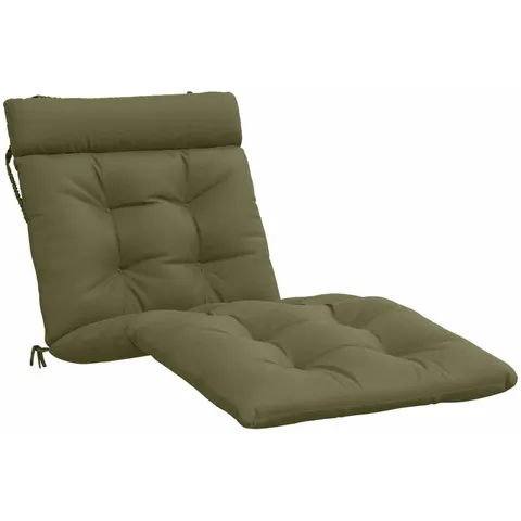 vidaXL Coussin de transat VIANEN 100 % polyester Vert olive – 507697 – image 1