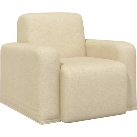 vidaXL Fauteuil Crème Tissu – 522867 – image 1