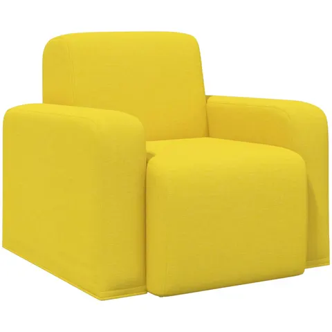 vidaXL Fauteuil Jaune clair Tissu – 522881 – image 1