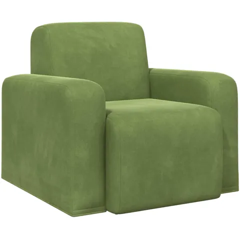 vidaXL Fauteuil Vert clair Velours – 522959 – image 1