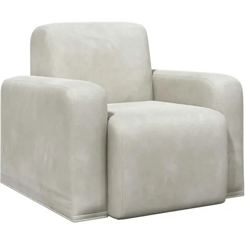 vidaXL Fauteuil Crème Velours – 523000 – image 1