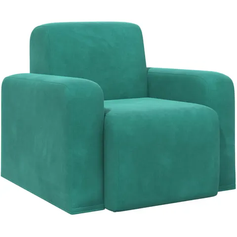 vidaXL Fauteuil Turquoise Velours – 523024 – image 1