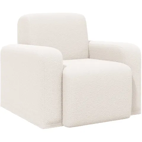 vidaXL Fauteuil Crème Bouclé – 523116 – image 1