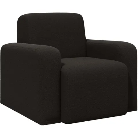 vidaXL Fauteuil Noir Bouclé – 523147 – image 1