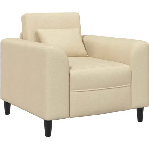vidaXL Fauteuil Crème Tissu – 523239 – image 1