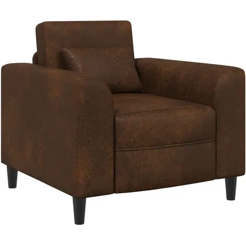 vidaXL Fauteuil Marron Simili daim – 523376 – image 1