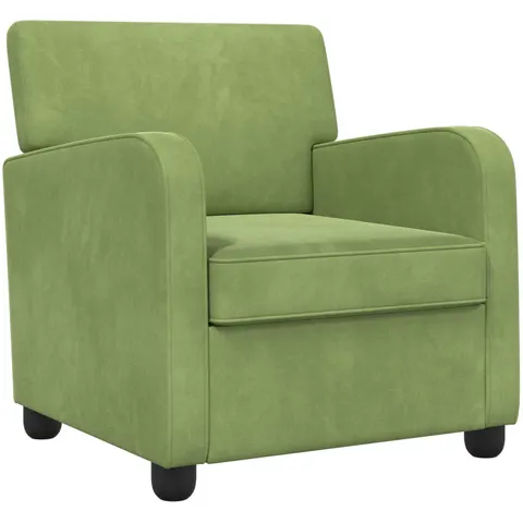 vidaXL Fauteuil Vert clair Velours – 590644 – image 1