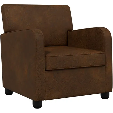 vidaXL Fauteuil Marron Simili daim – 590729 – image 1