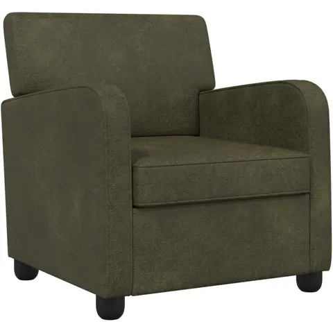 vidaXL Fauteuil Vert armée Simili daim – 590750 – image 1