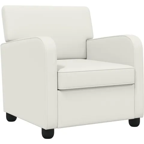 vidaXL Fauteuil Blanc Simili cuir – 590835 – image 1