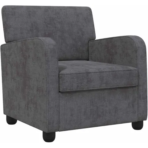 vidaXL Fauteuil Gris foncé Chenille – image 1