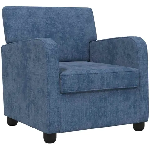 vidaXL Fauteuil Bleu Chenille – image 1