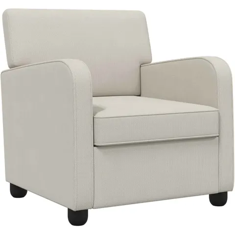 vidaXL Fauteuil Avoine Velours – image 1