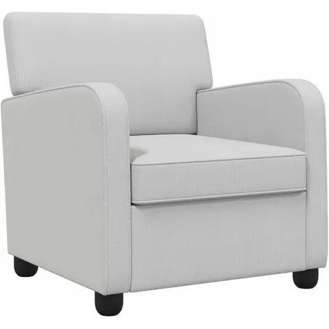 vidaXL Fauteuil Gris clair Velours – 591009 – image 1