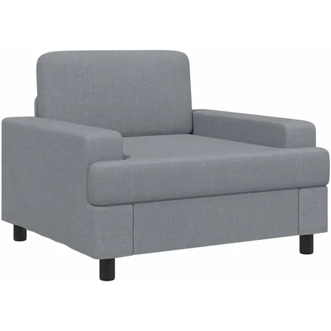 vidaXL Fauteuil Gris clair Tissu – 591030 – image 1
