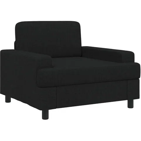 vidaXL Fauteuil Noir Tissu – 591054 – image 1