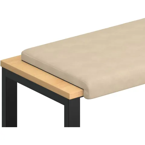 vidaXL Coussin de banc Microfibre Crème Profondeur 35 cm – 607298 – image 1