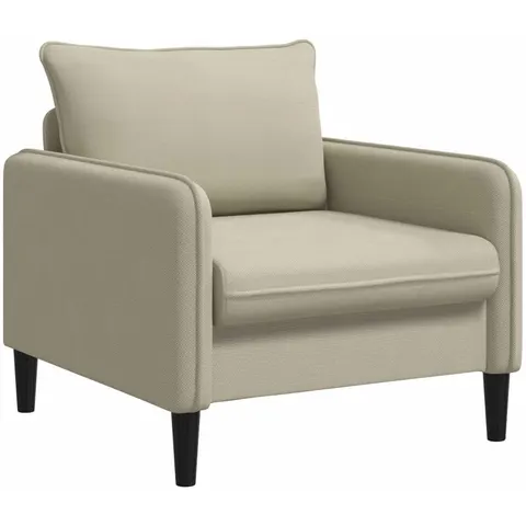 vidaXL Fauteuil XL Sable Velours – image 1